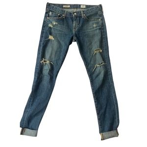 AG Distressed Relaxed Fit The Nikki - Size 26R